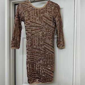 NEW‼️ Rosegold Sequin Dress